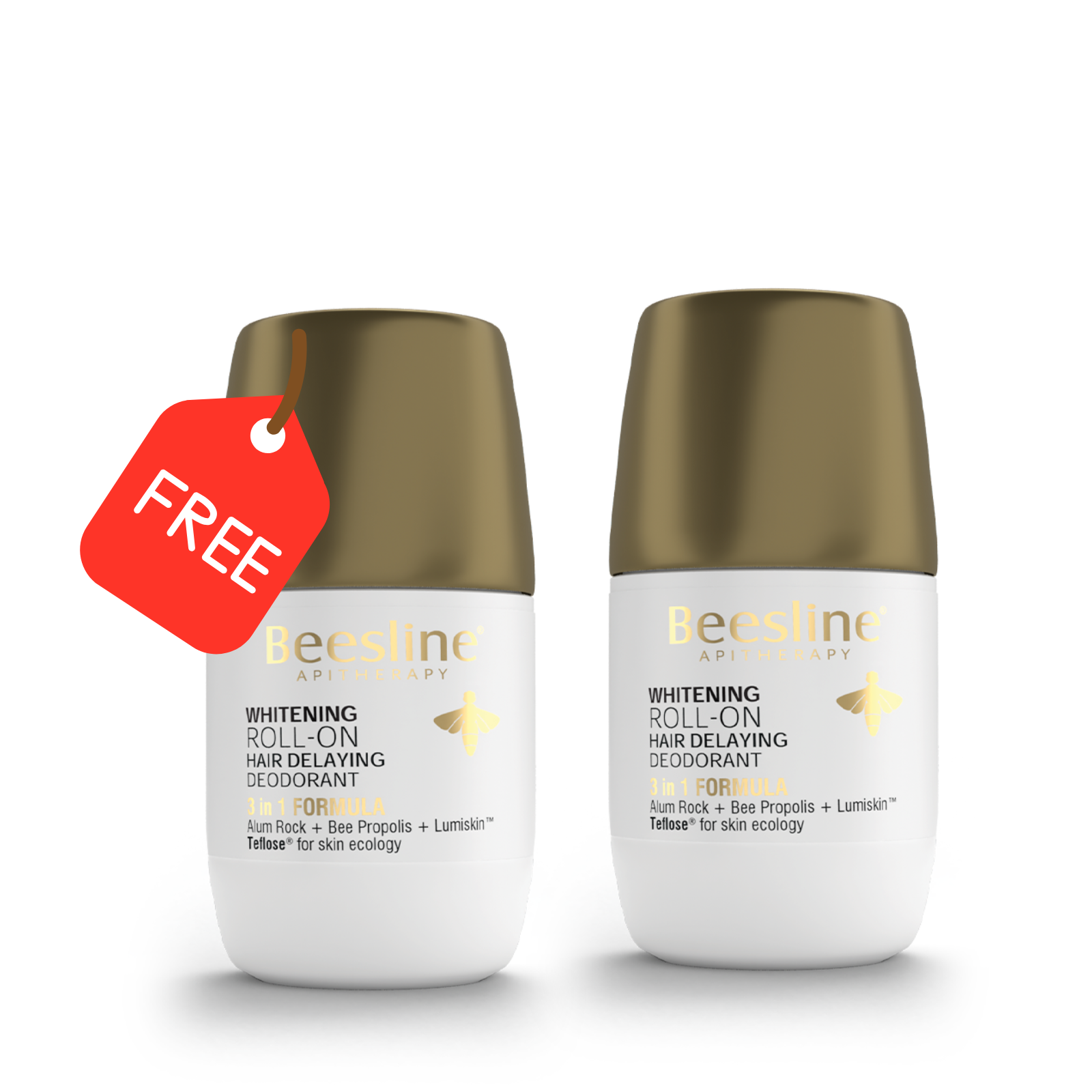 WHITENING ROLL-ON DEO-HAIR DELAYING-1+1 FREE