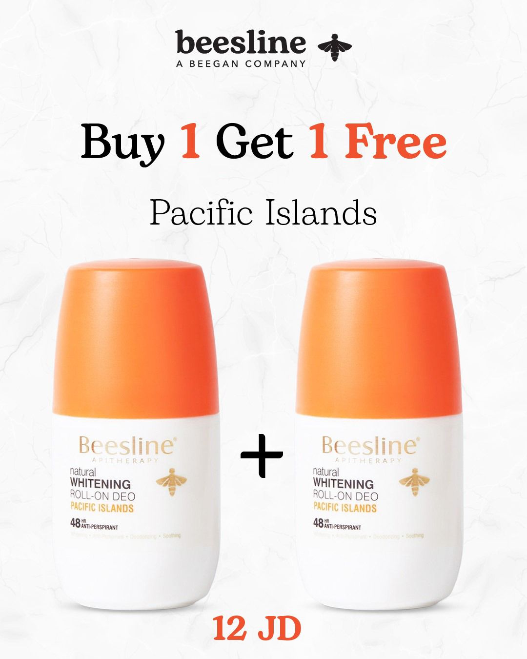 Beesline W.Deo Roll On pacific island (1+1Free)