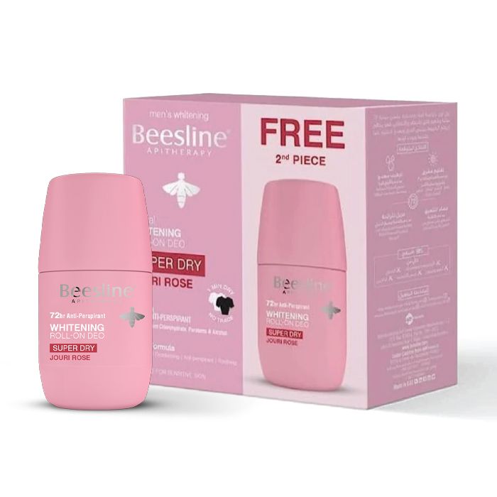 Beesline Roll-On Deodorant -Super Dry -Jouri Rose (1+1Free)