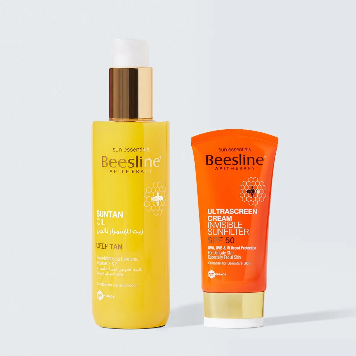 Suntan Oil + Ultrascreen Cream Invisible SPF50 offer